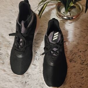 Adidas Women's Black and White Sneakers